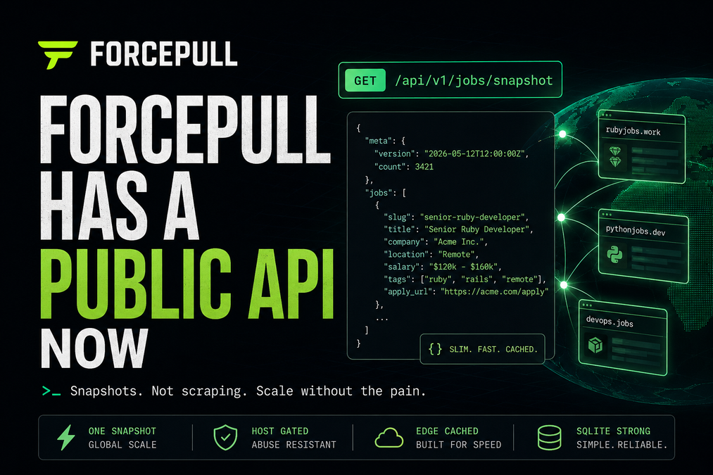 Forcepull Has a Public API Now